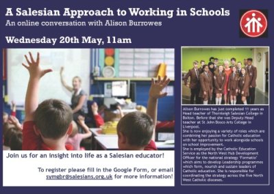 Online Event: A Salesian Approach To Working In Schools
